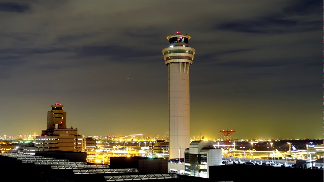 【Ultra HD】羽田空港の1日をタイムラプス