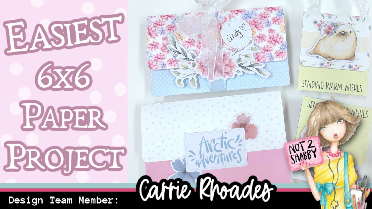 Самый простой проект из бумаги 6x6 с Arctic Critters Paper Pad