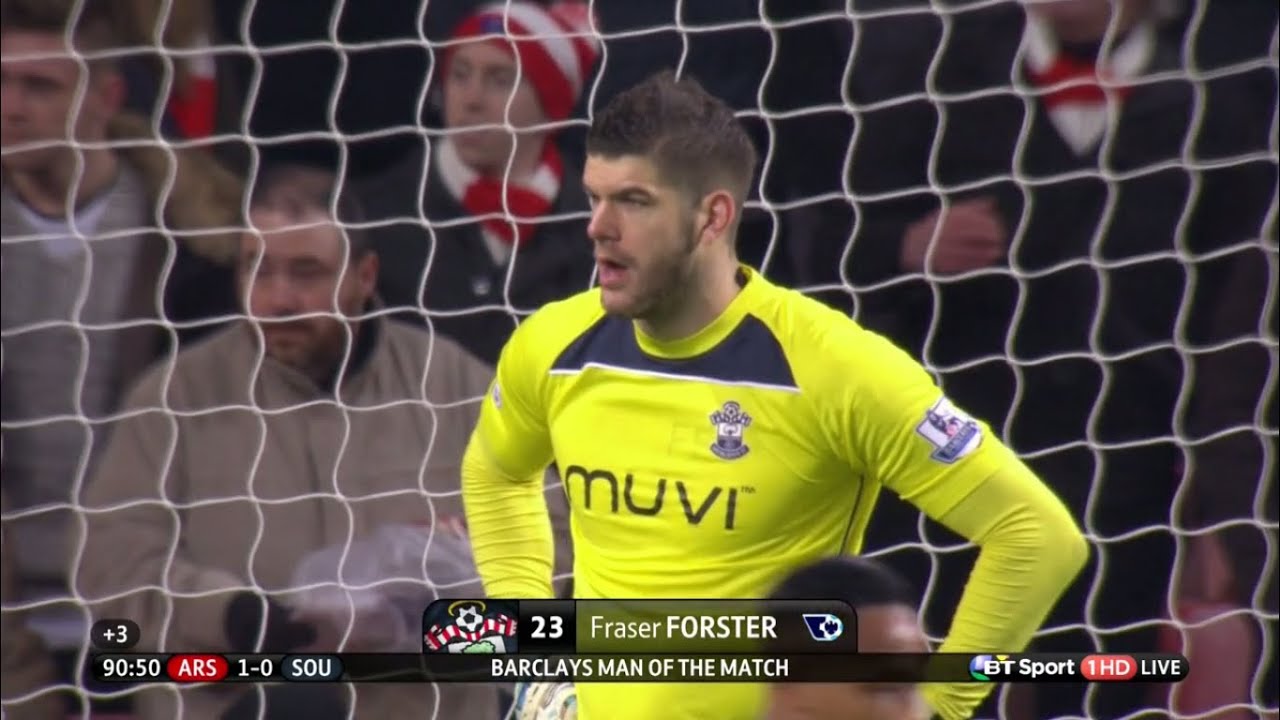 Fraser Forster's performance vs Arsenal - Goalkeeping Masterclass