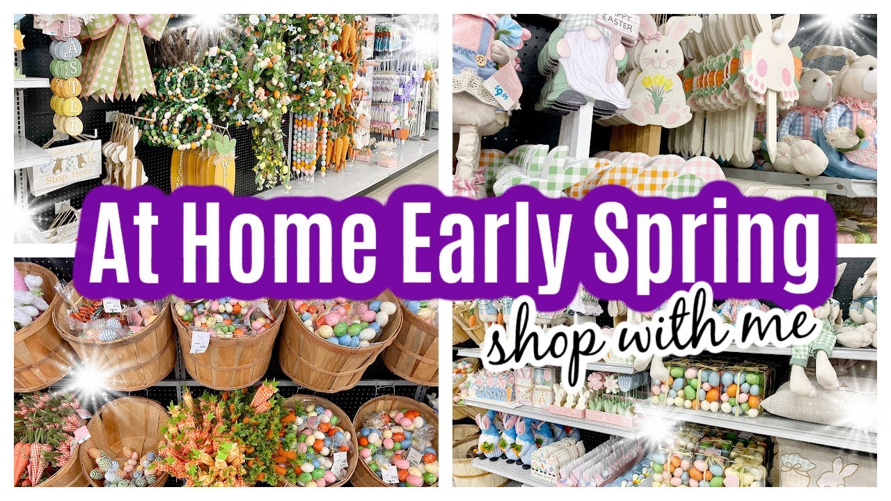At Home Store Shop w/ me for Early Spring 2024! Easter, St Patrick's Day & Valentines Day Home Decor