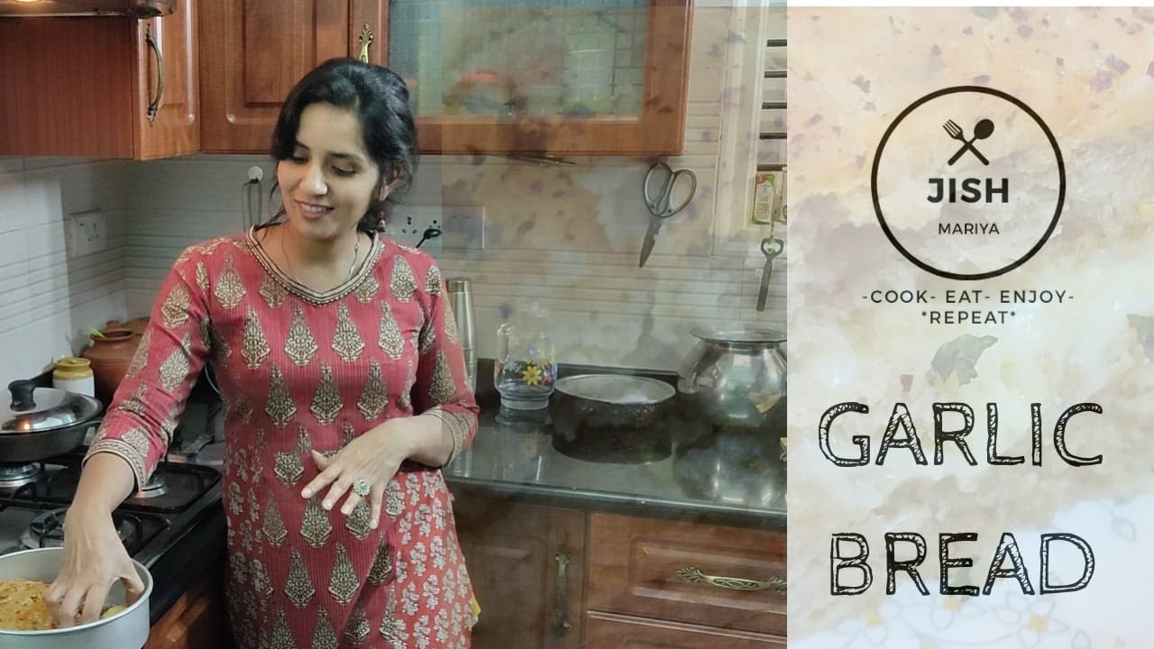 how to make GARLIC BREAD [with &without OVEN] recipe in malayalam