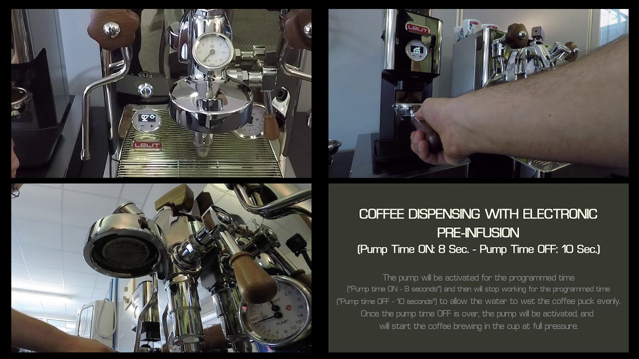 pl162t LELIT BIANCA HOW THE ELECTRONIC PREINFUSION WORKS