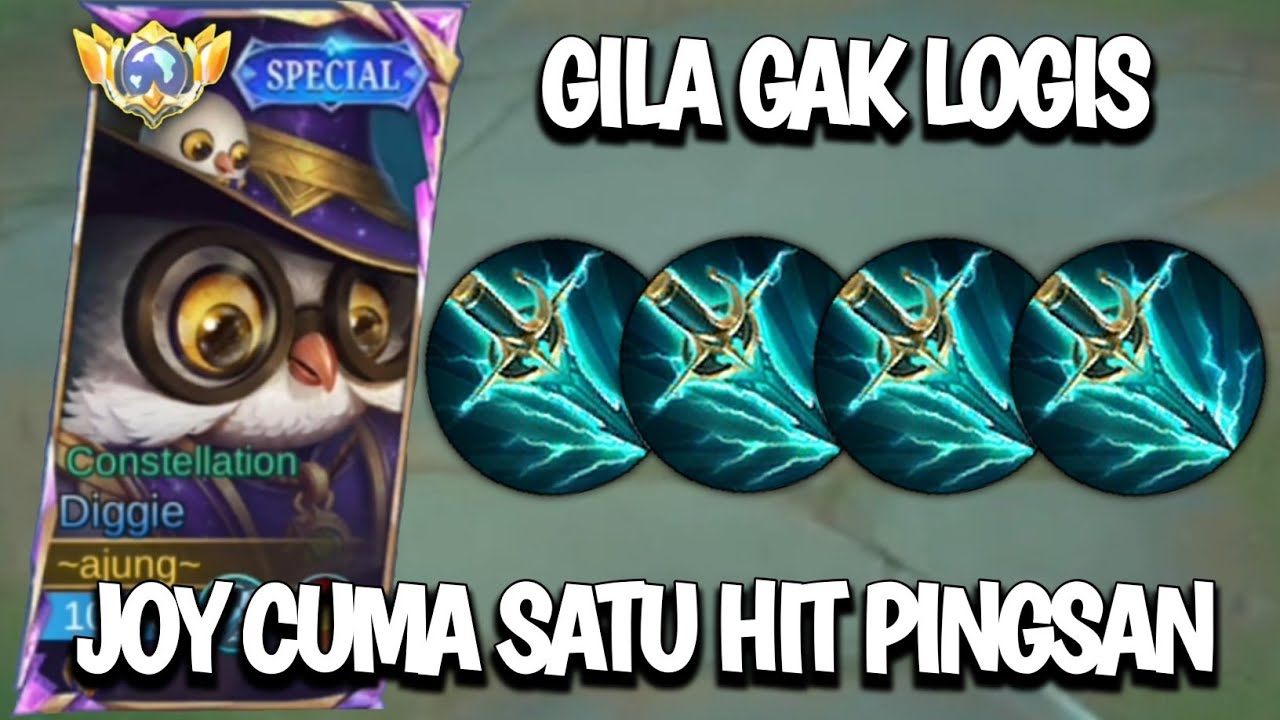 NGERI GAK LOGIS JOY CUMA 1 HIT PINGSAN 😱‼️BUILD DIGGIE TERSAKIT 2026 