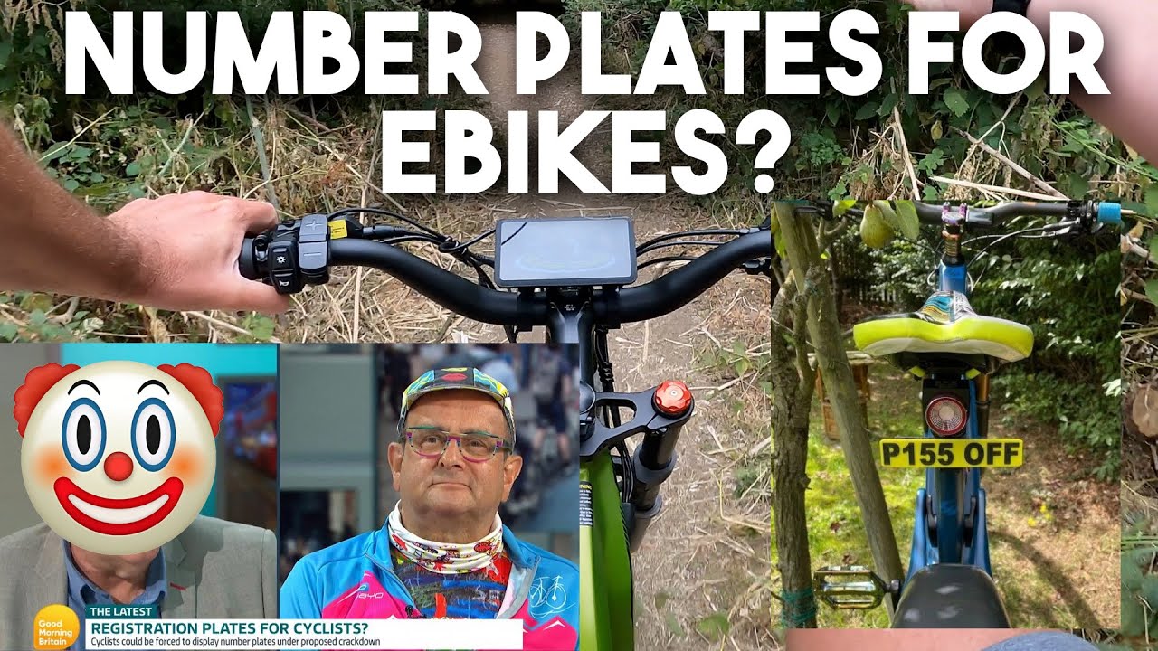 Number plates on road legal E Bikes?