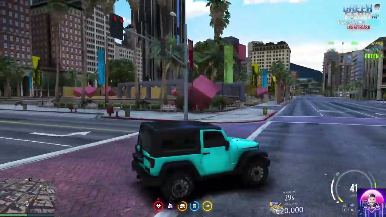 LOS AZTECAS IN TOWN   GREEK FEAR    GTA RP GREEK