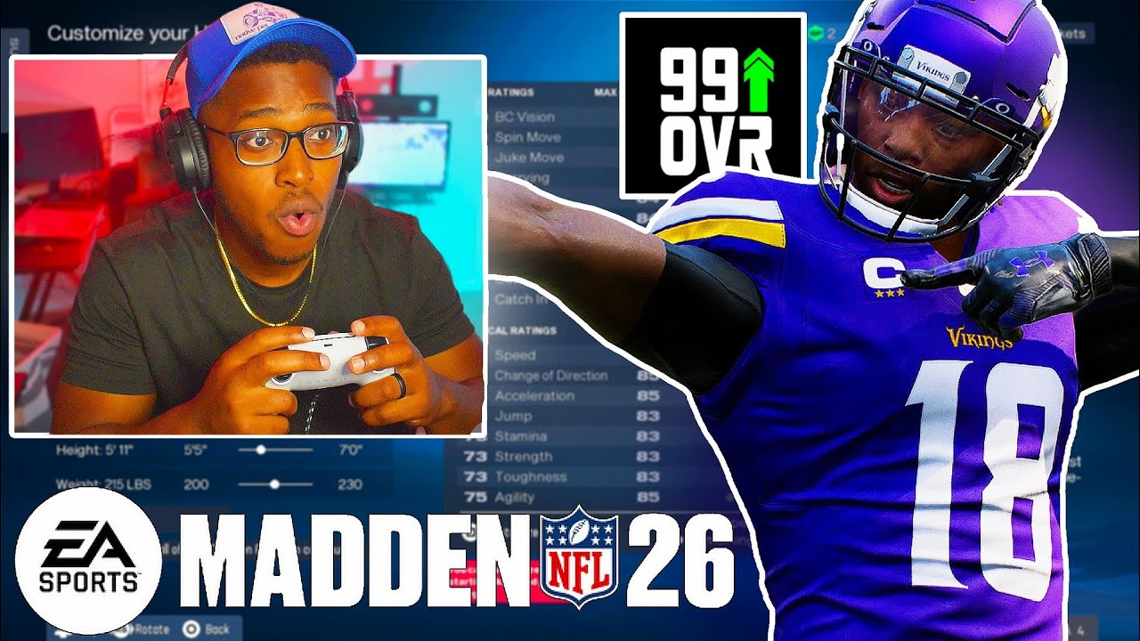 Лучший билд на ресивера для режима &laquo;Суперзвезда&raquo; в Madden 26!