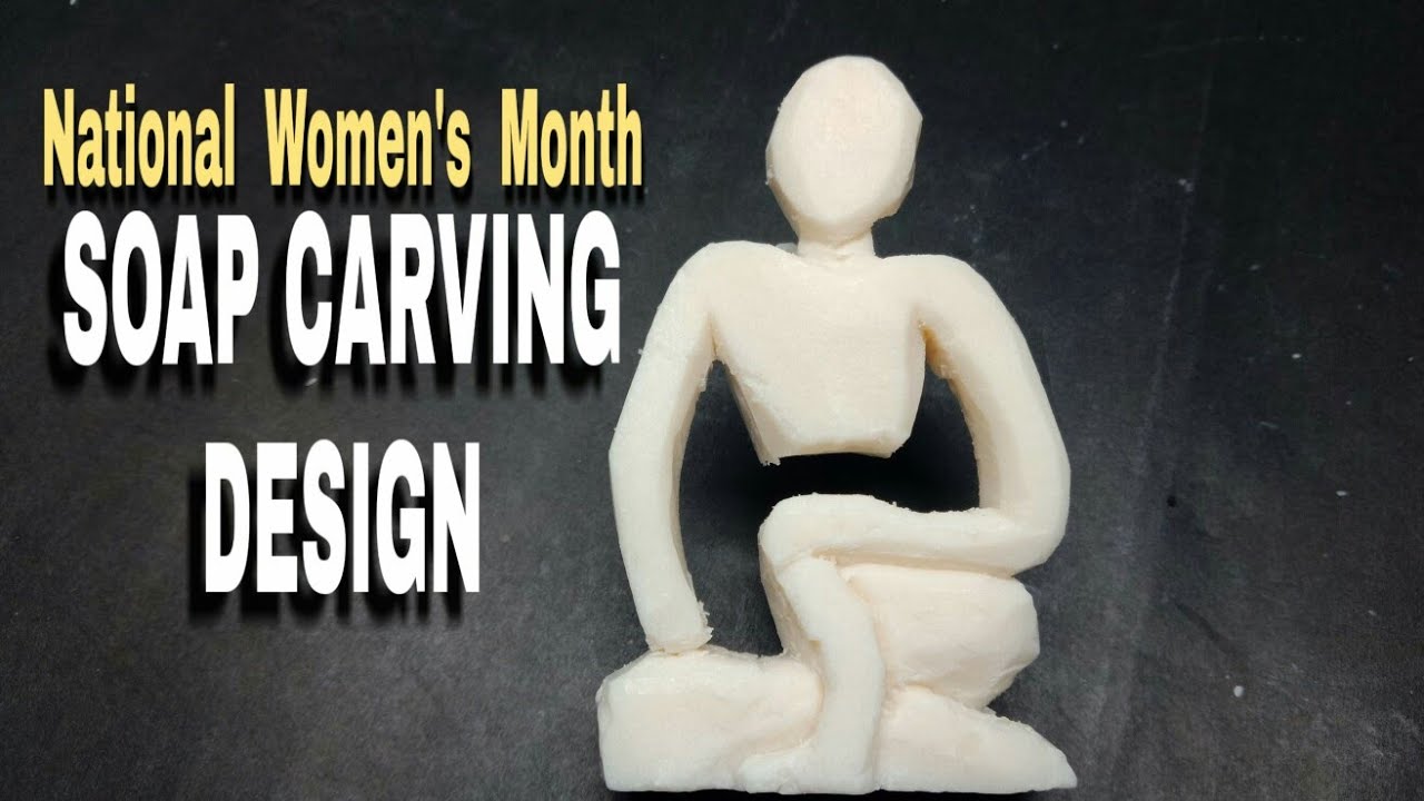 SOAP CARVING | abstract woman sculpture!