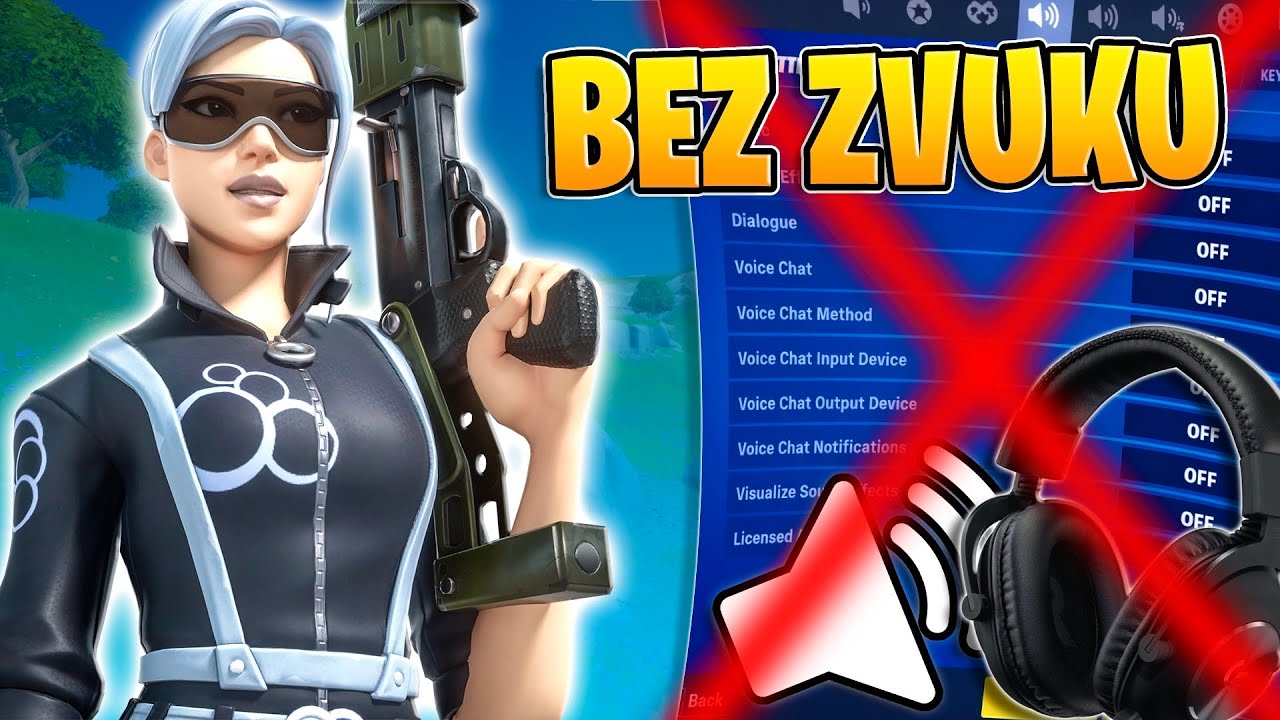 Zkusil jsem Fortnite BEZ ZVUKU (challenge)