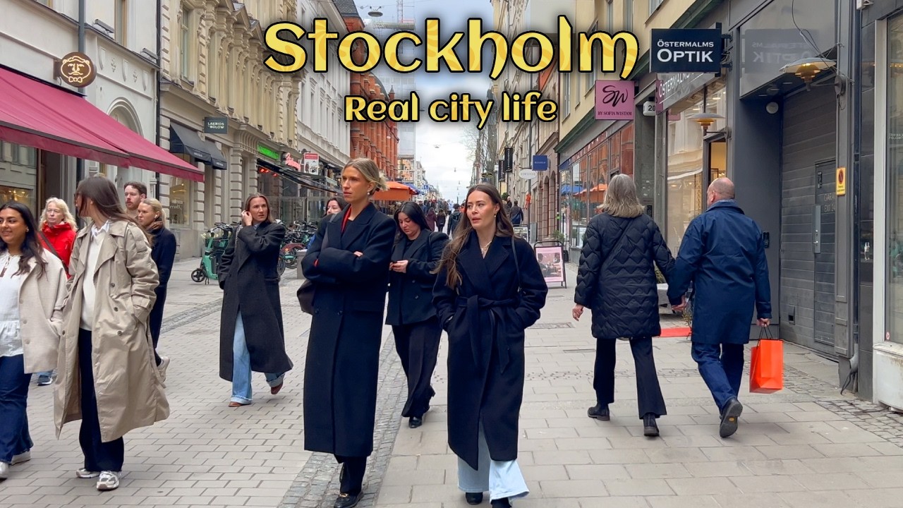 Stockholm Today 🇸🇪 April 2 | City Life | 4K Walking Tour