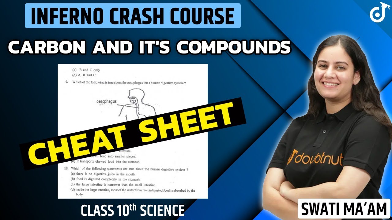 Carbon & it's Compounds | Cheat Sheet | CBSE Term 2 Class 10 Chemistry | NCERT | Doubtnut