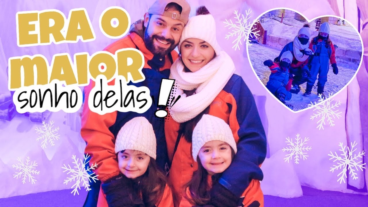 SNOWLAND EM GRAMADO - BRINCARAM NA NEVE DE VERDADE | Jéssica e as Gêmeas