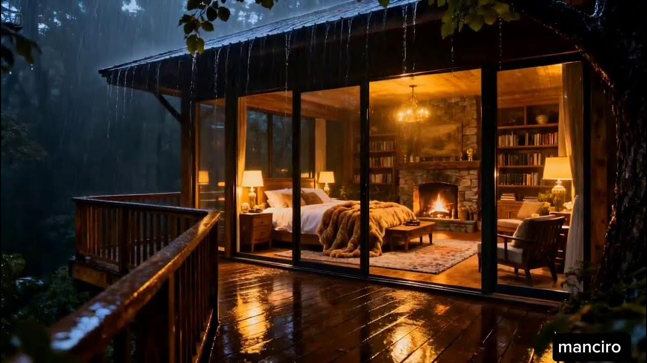No Ads Rain Sounds for Sleeping - ASMR Rain and Thunder Sounds for Sleeping, Relaxing | Day #4