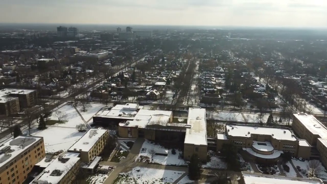 Beautiful Snowy Winter Day Near Concordia University  | Peaceful Park  in River Forest ❄️🇺🇸 | 4K