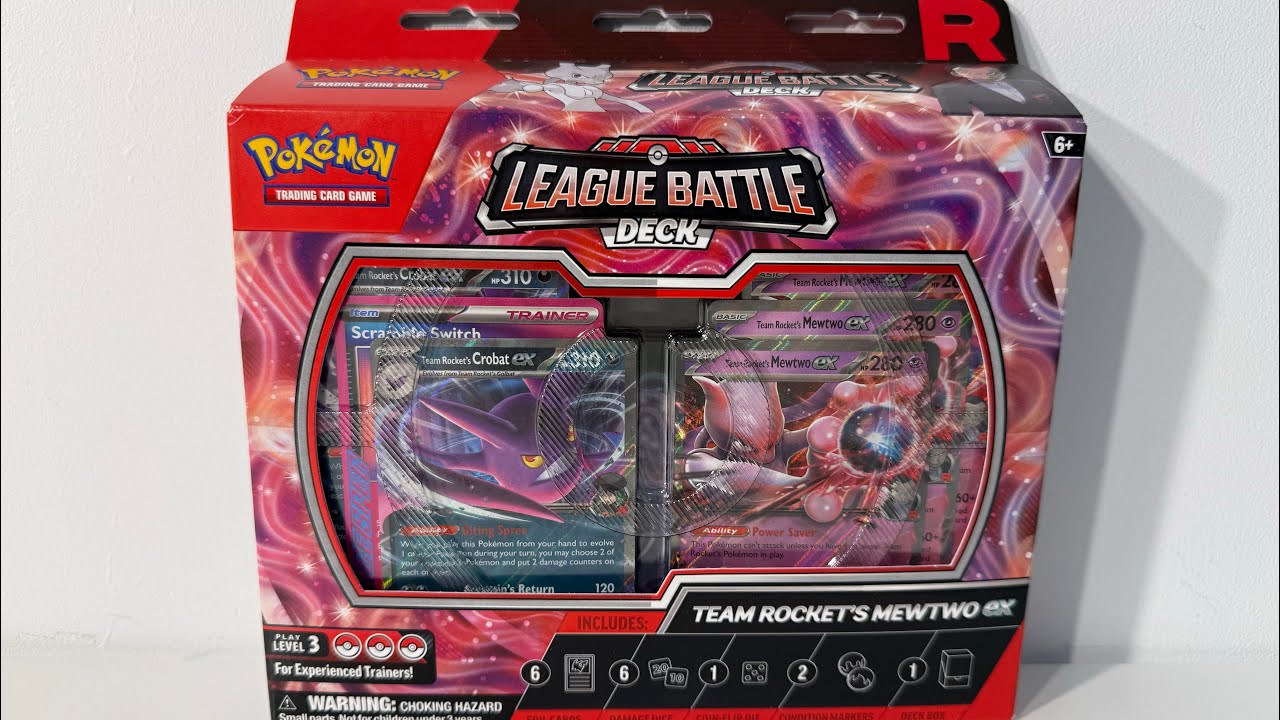 Pokémon TCG - Team Rocket's Mewtwo EX League Battle Deck Opening