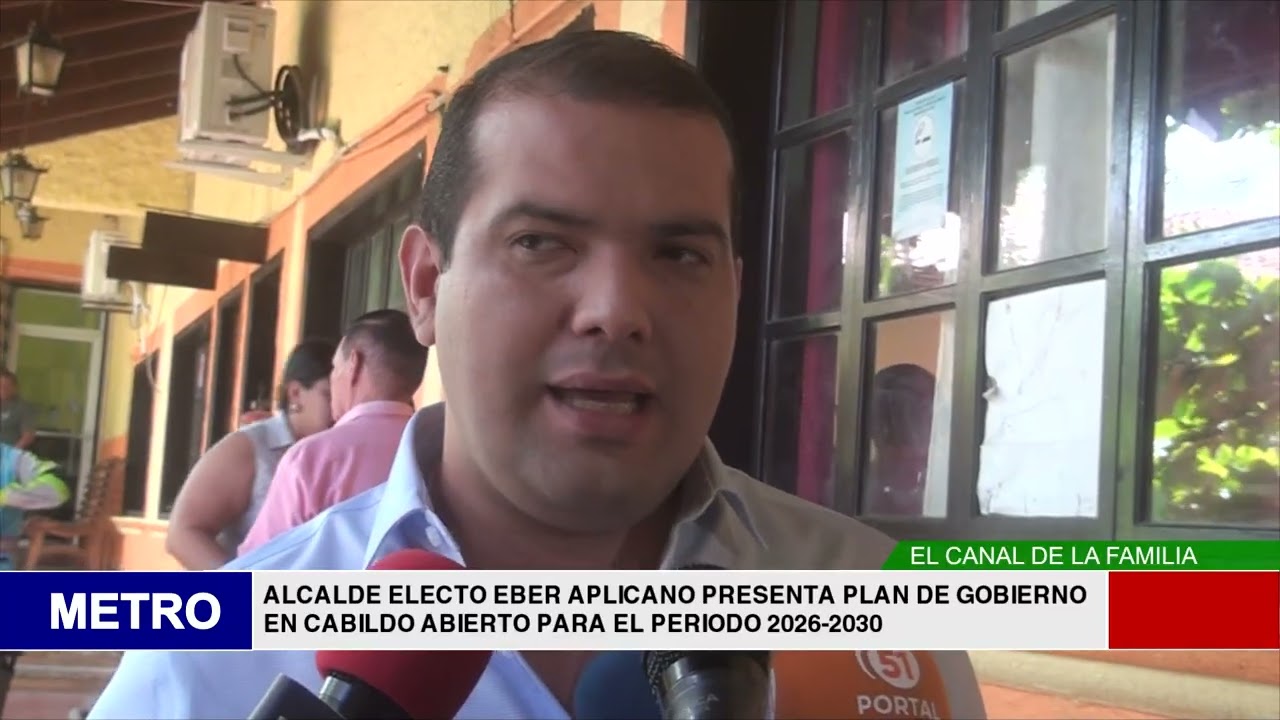 ALCALDE ELECTO EBER APLICANO PRESENTA PLAN DE GOBIERNO EN CABILDO ABIERTO PARA EL PERIODO 2026 20