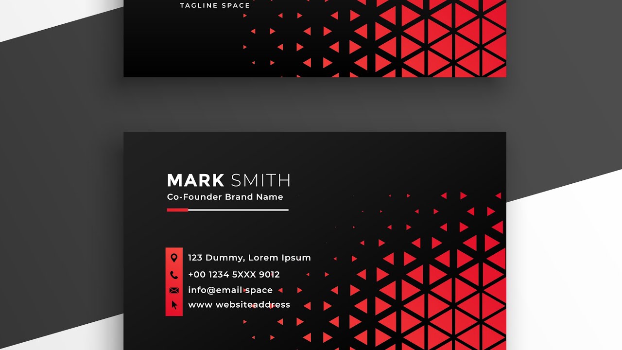 Creating a Professional Business Card with Pattern - Coreldraw Tutorials