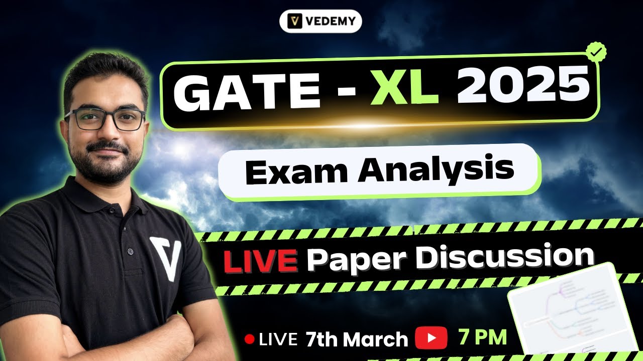 GATE XL 2025 Exam Analysis 🔥 | LIVE Paper Discussion 📢 | Join Us on 7th March @ 12 PM! 🚀