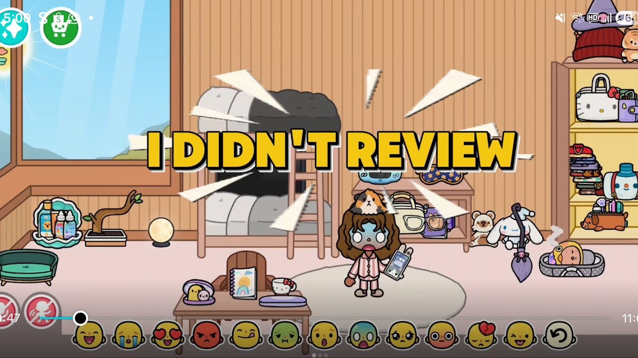 [Vid4]I forgot my EXAM😱😨 #tocaboca #game
