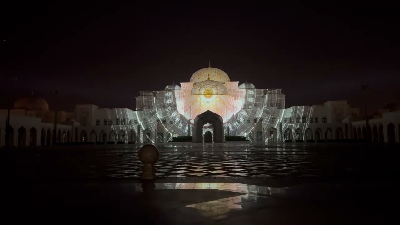 UAE Presidential Palace - Light show 2026 - Abu Dhabi
