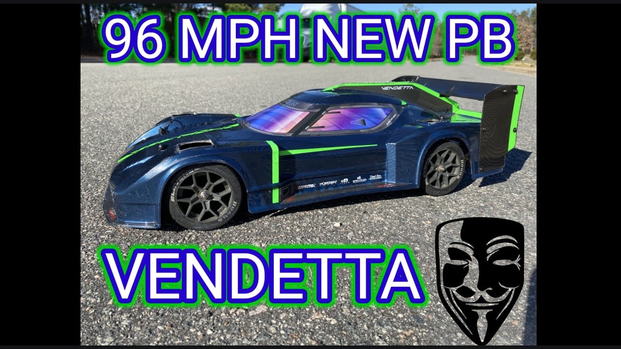Arrma Vendetta 6s 96 MPH Speed Run