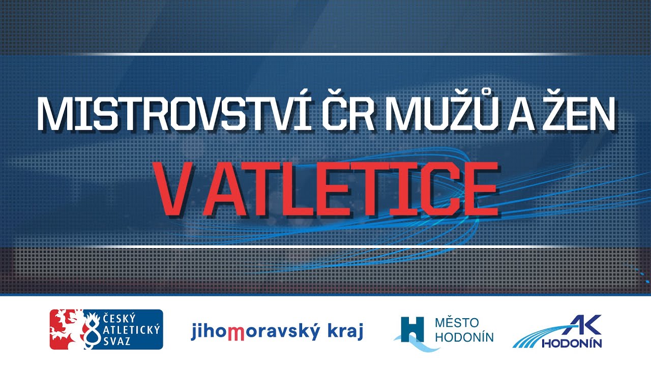 LIVE - pátek - M ČR MUŽŮ A ŽEN NA DRÁZE - Hodonín 2022