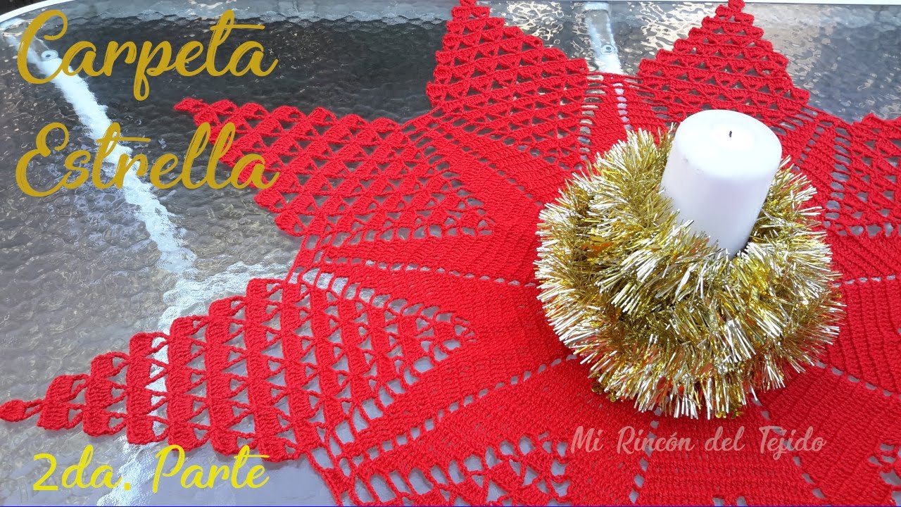 Carpeta Estrella Roja a Crochet - Parte 2 de 3 - Kızıl Yıldız klasörü