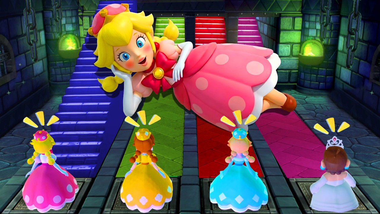 【マリオパーティ10】姫たちの決戦！ピーチ Vs デイジー Vs ロゼッタ Vs マリオ 4K UHD (2160P)