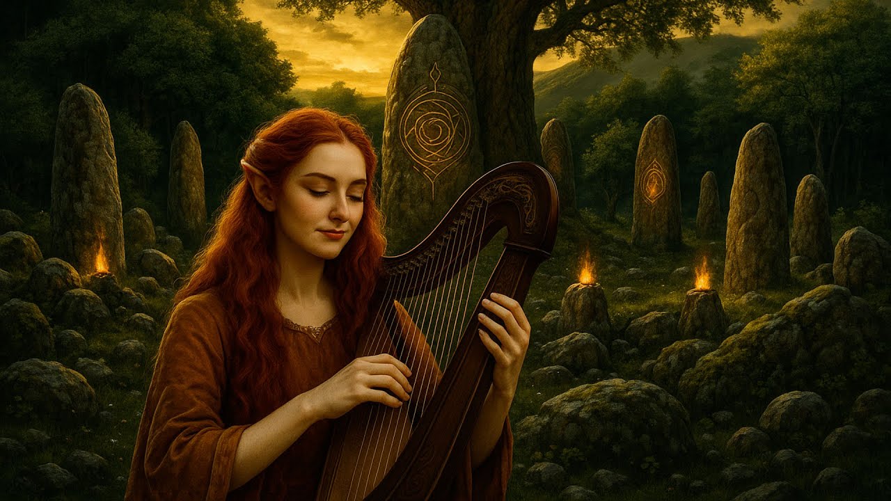 Celtic Harp Music for Spring Solstice & Druidic Rituals | 432 Hz, Stonehenge & Ostara Vibes