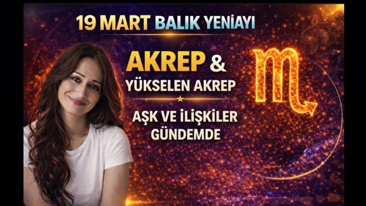 AKREP-YÜKSELEN AKREP-19 MART YENİAY ÖNEMLİ ETKİLER-#akrepburcu #yükselenakrep #balıkburcu