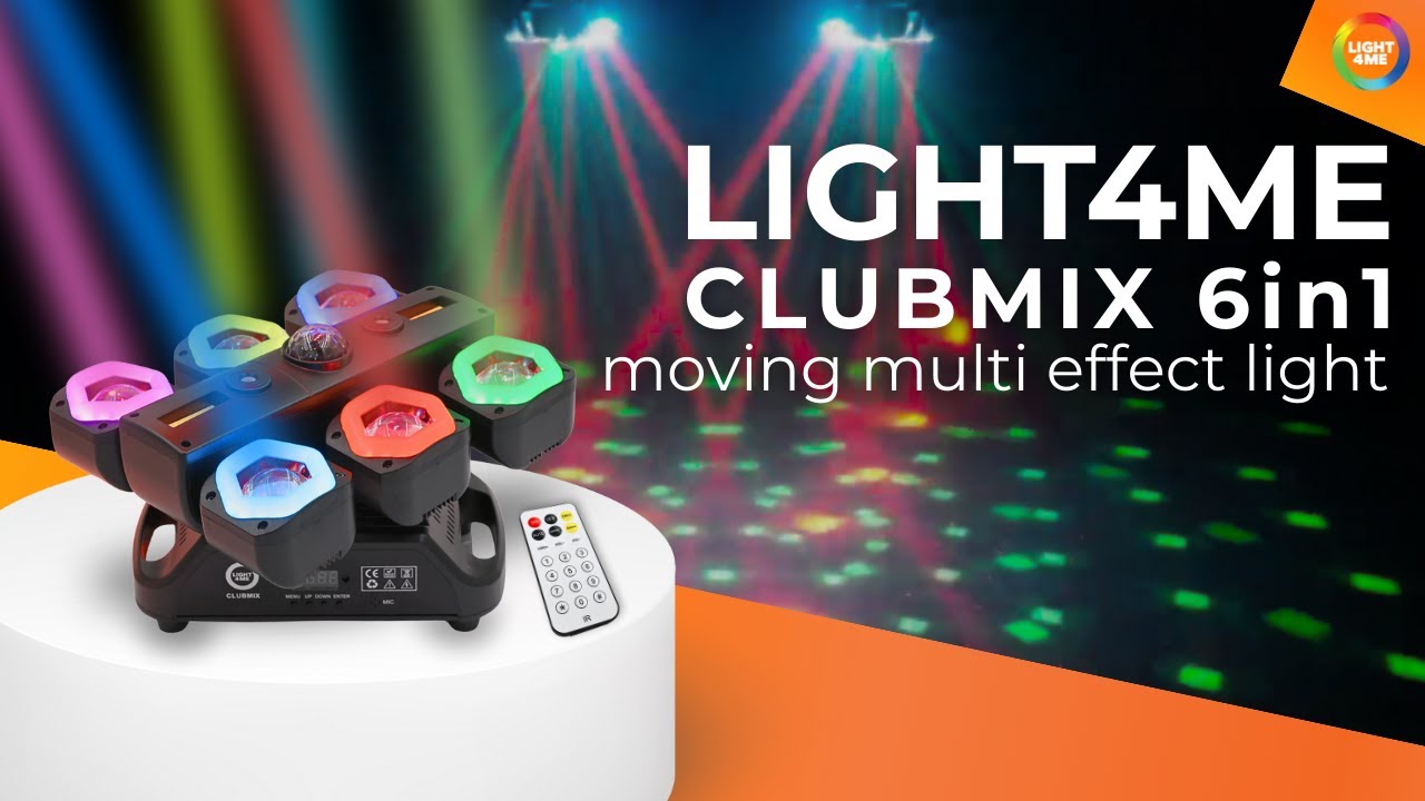 LIGHT4ME CLUBMIX 6in1 -  multiefekt RGBW LED