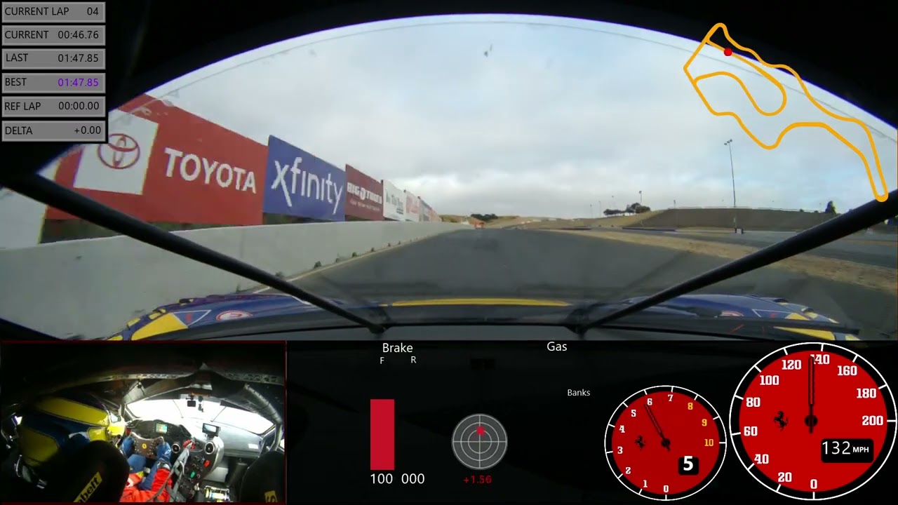 Sears Point onboard Ferrari 488 GT Modificata