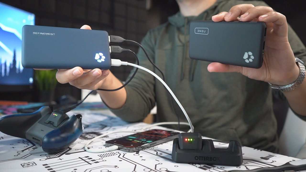 INIU Refinement — самое тонкое портативное зарядное устройство с тремя скоростями 3A и емкостью 1...
