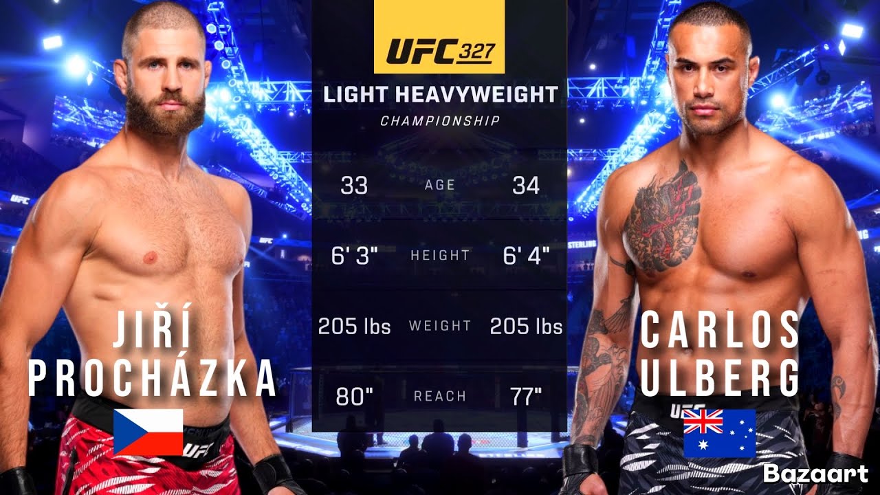 ИРИ ПРОХАЗКА ПРОТИВ КАРЛОСА УЛЬБЕРГА ПОЛНЫЙ БОЙ UFC 327