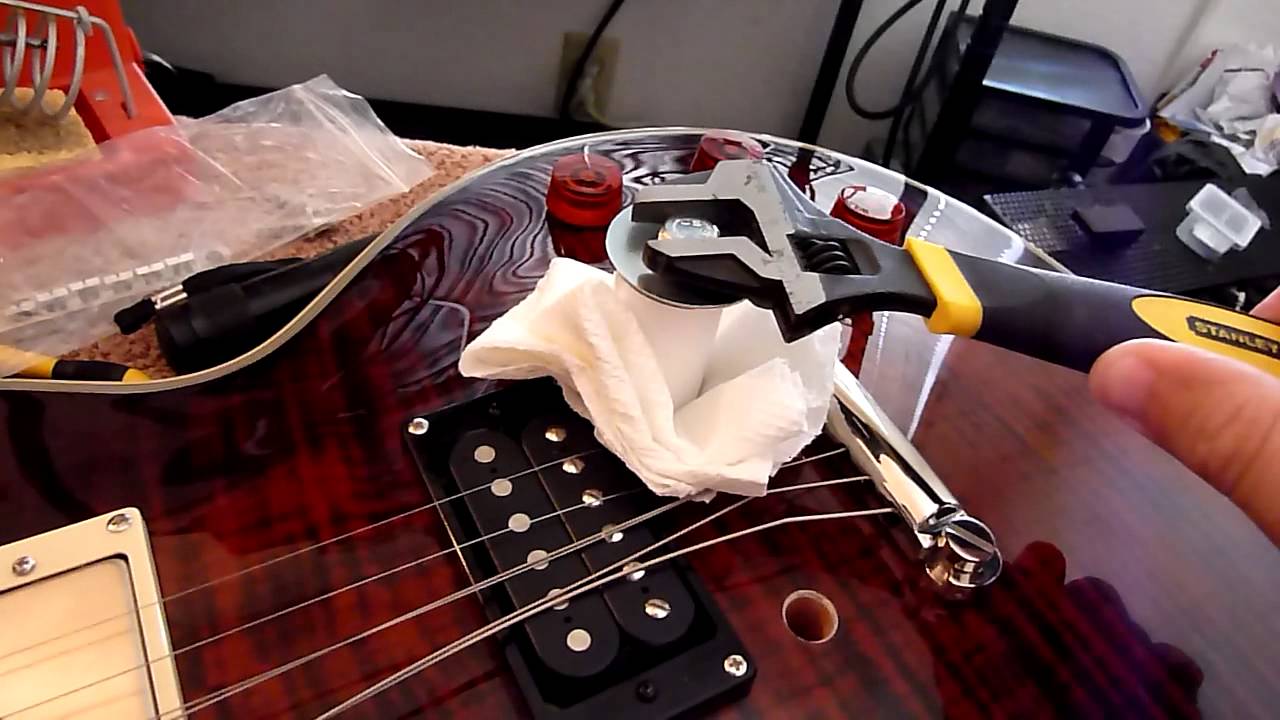 A Better Way To Remove Bushings From A Les Paul Tune-O-Matic Style Guitar Bridge