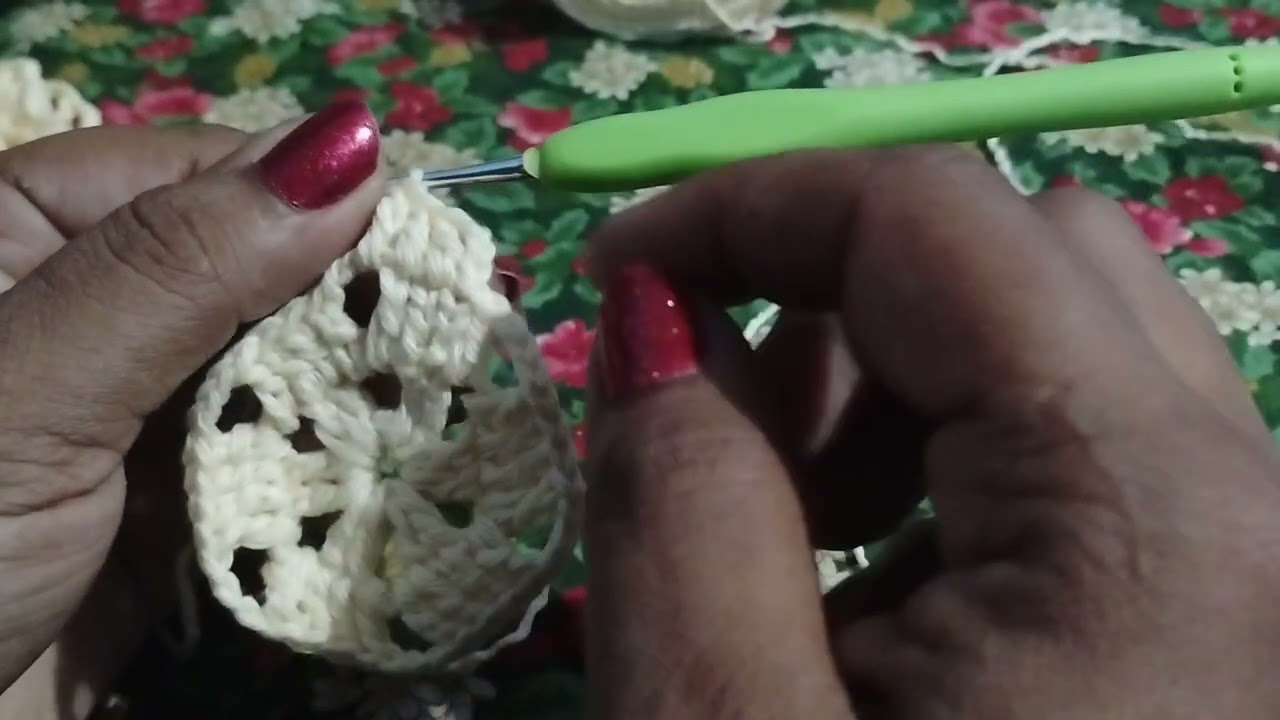 Porta-copos em crochê 🧶 fácil de fazer vídeo 1 
