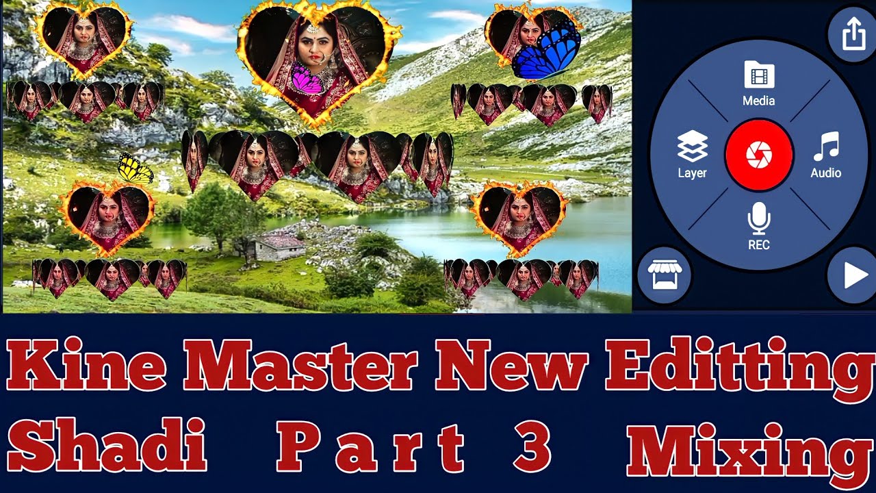 Kinemaster Editting Tutorial Part 3 || Shadi Mixing Style me Editting Tutorial || Khushboo Tech