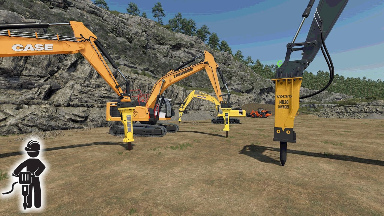 FS22 🚧 Hydraulic Jack Hammer Pack 🚧 Farming Simulator 22 Mods