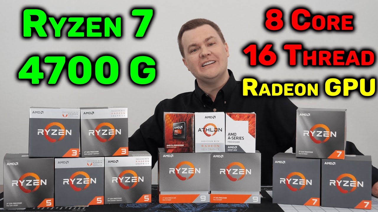 Ryzen 7 4700G &mdash; 8 Cores / 16 Threads + Radeon GPU in a Single Chip ??? &mdash; Plus, R3 4300G & R5 4600G