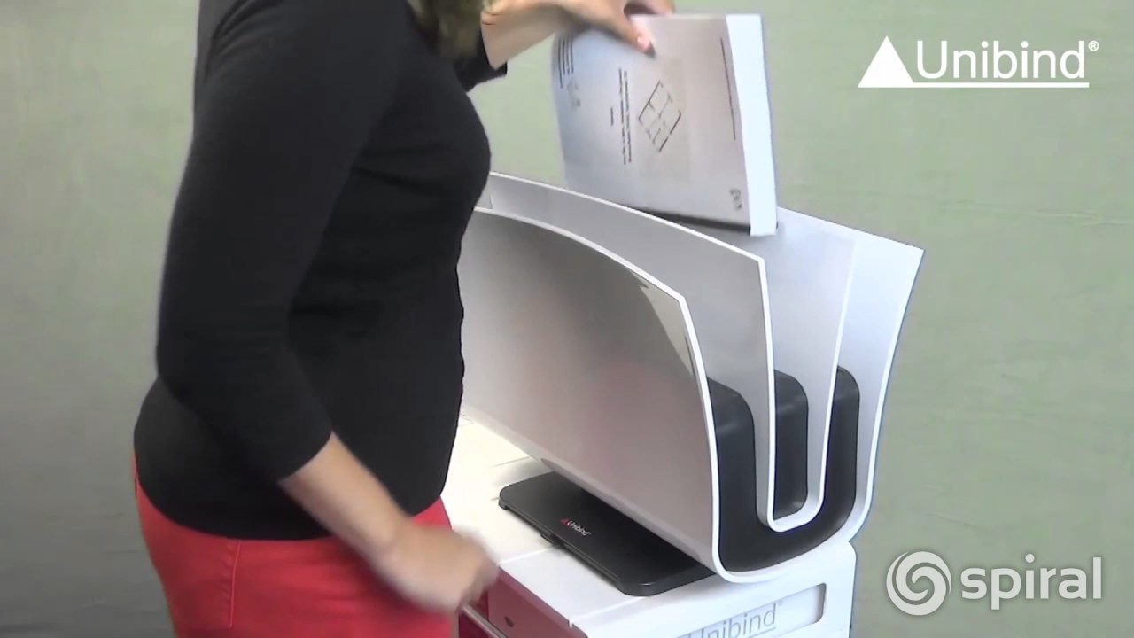 UniBinder 8.2 Thermal Binder & Crimping Machine: How to bind thick documents