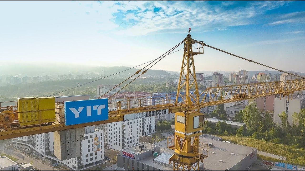 How to disassemble a tower crane - 4K timelapse