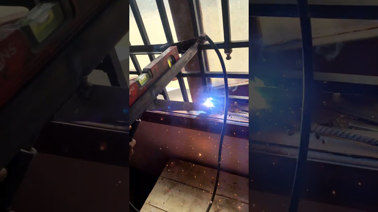 Steel stand making for kitchen equipment with limited material.#steelwork #construction#backyardshed