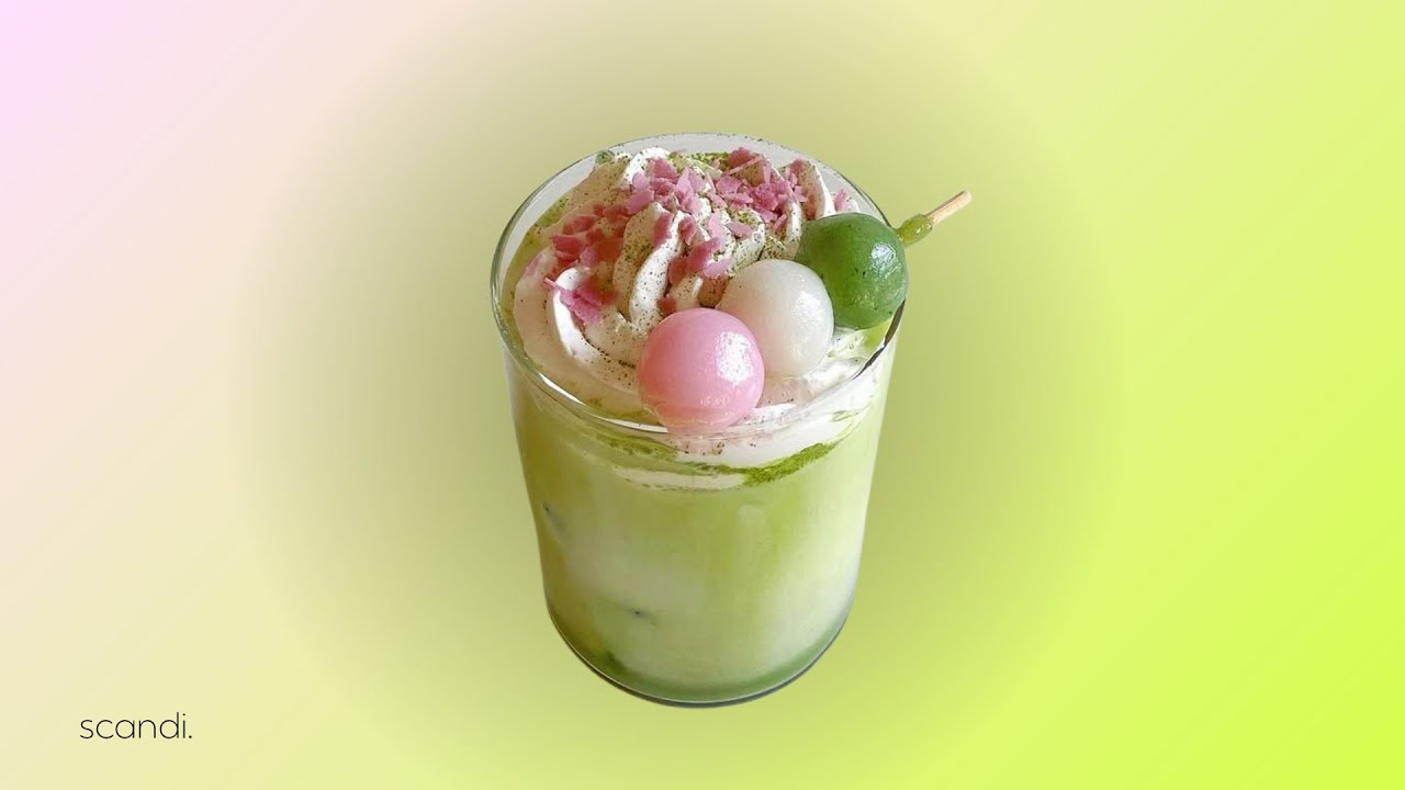 lychee matcha drink.