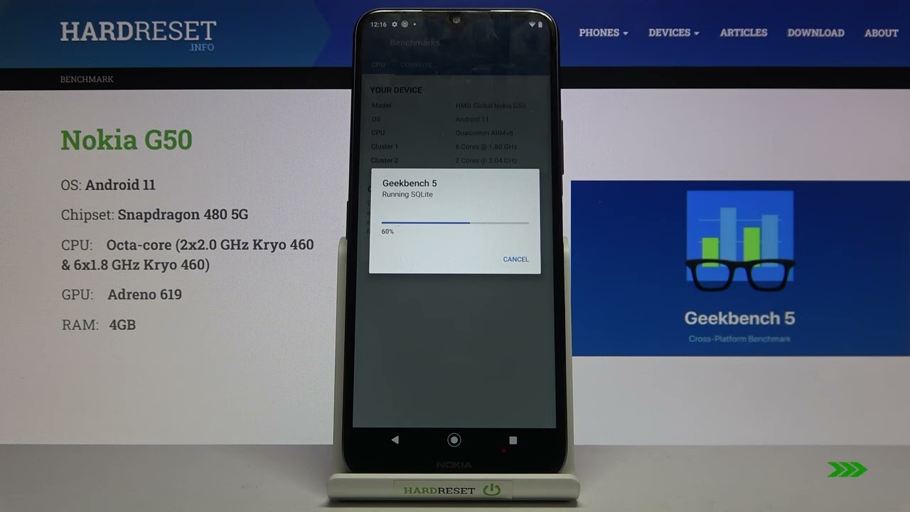Benchmark CPUZ Pro Nokia G50 5G &ndash; Checkup Performance