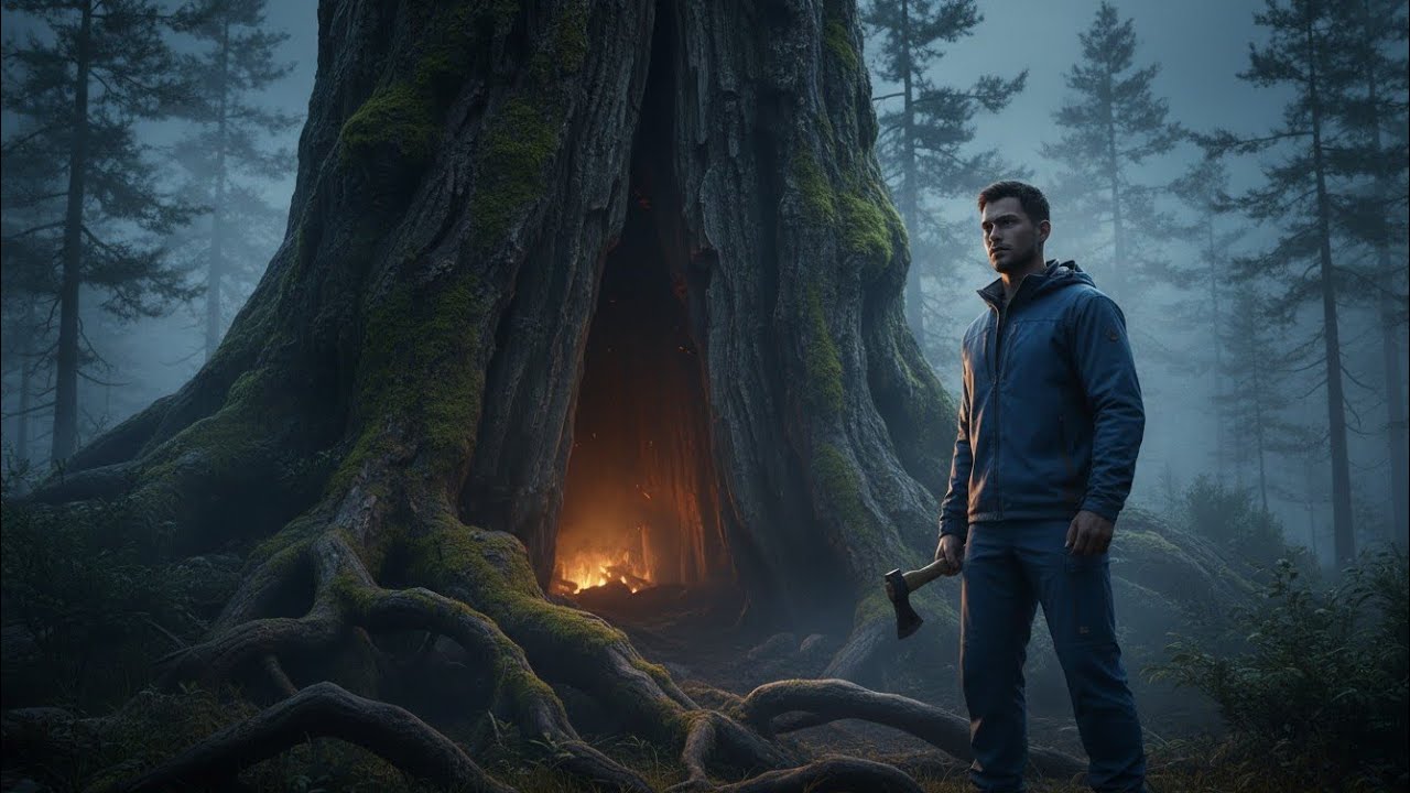 I Built a Hidden Modern Shelter Inside a Giant Hollow Tree No One Dared to Enter