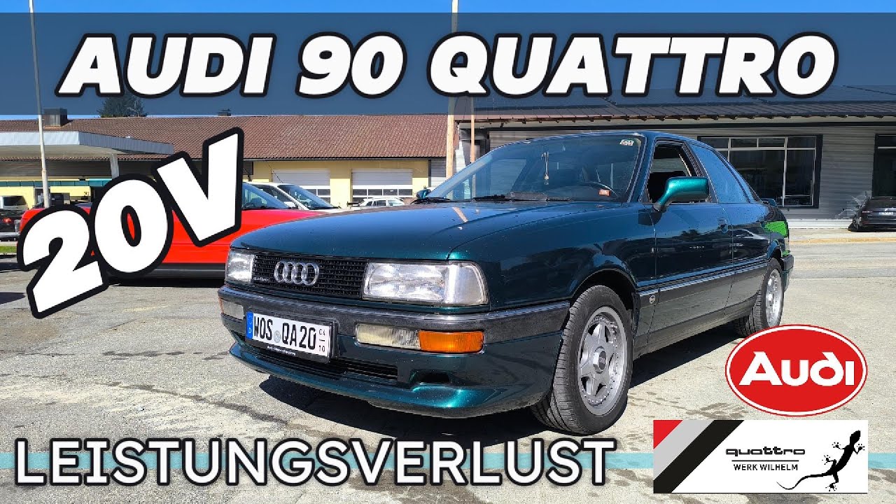 AUDI 90 QUATTRO 20V! LEISTUNGSVERLUST! WERKSTATTALLTAG #audi #quattro #alltag #car #automobile