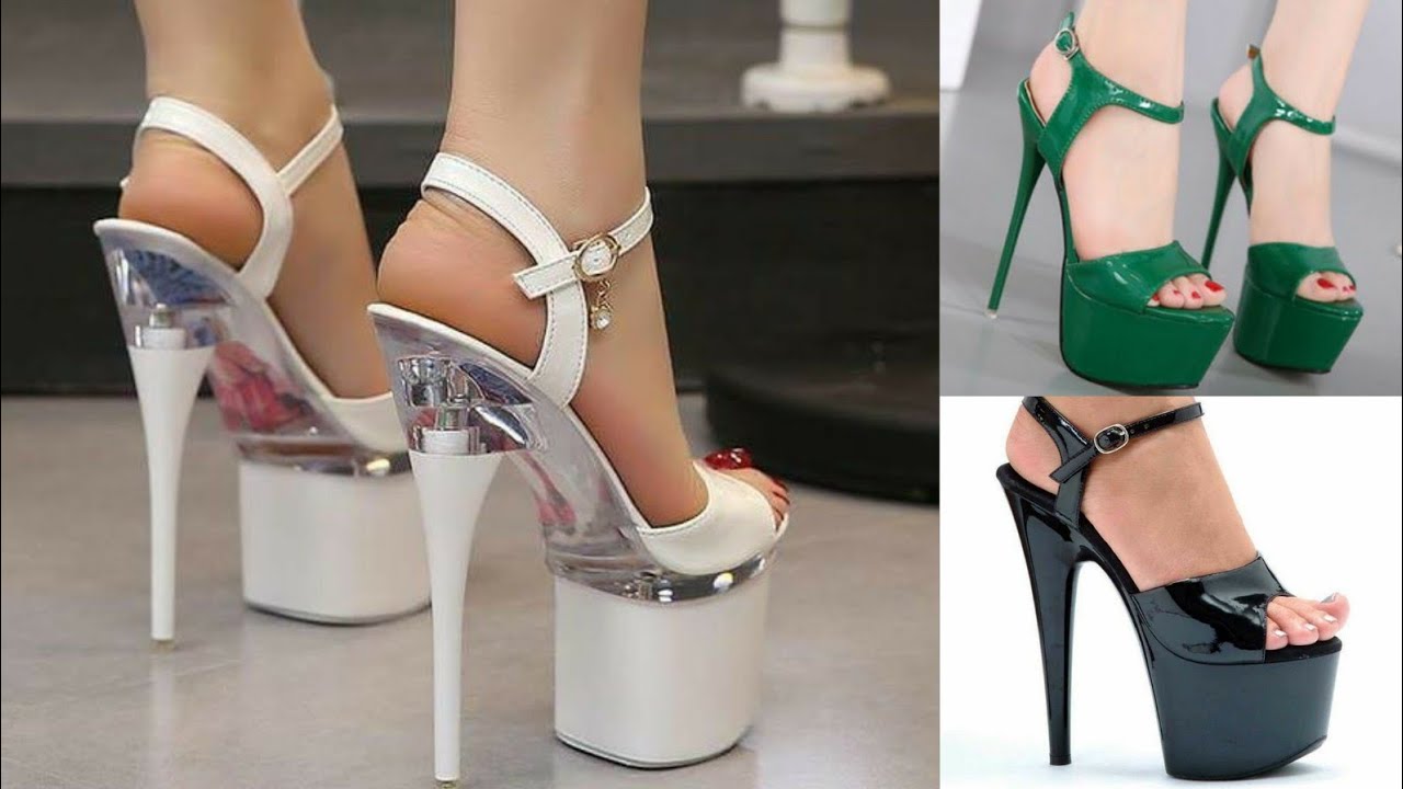 heeled# best fashion high heel platform sandals with metal sole