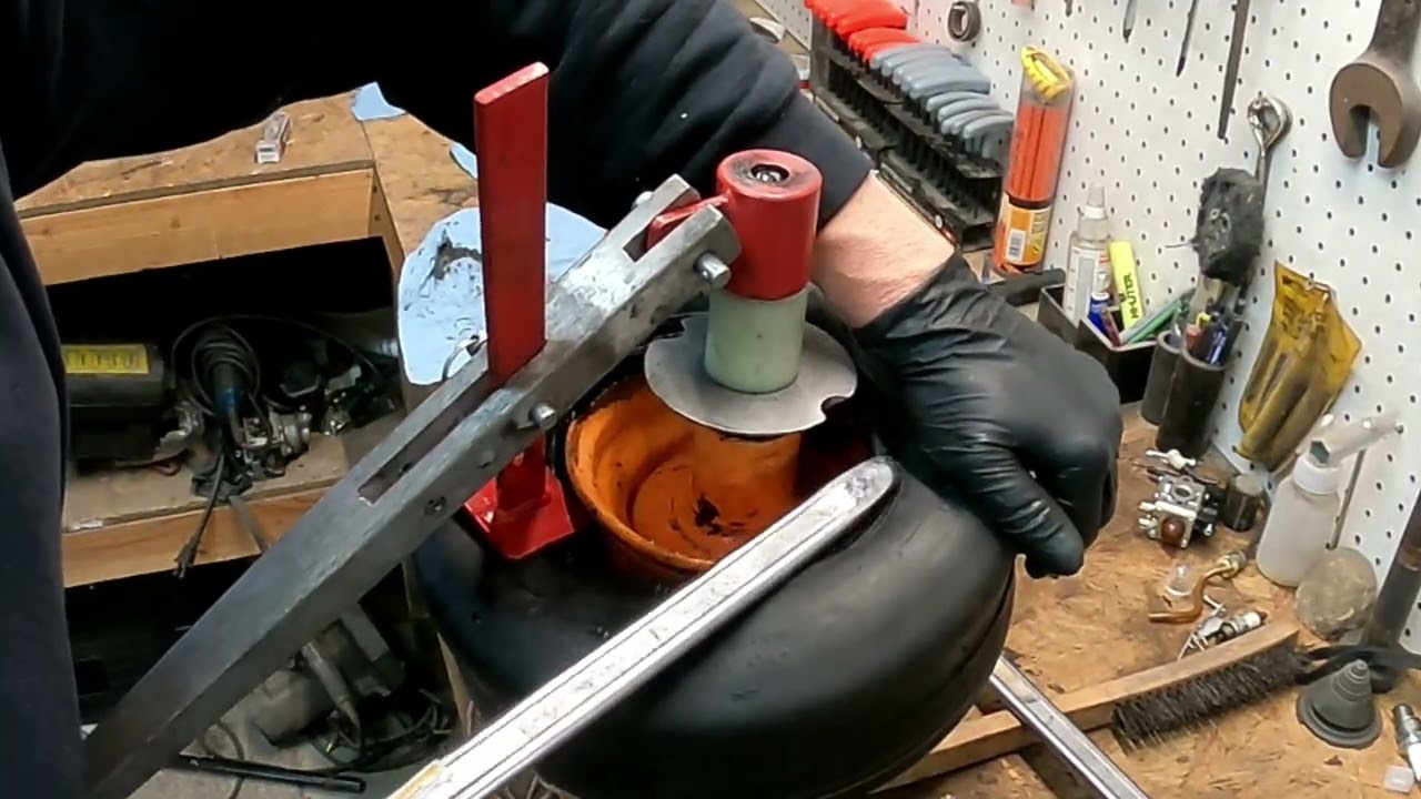 Harbor Freight Mini Tire Changer Mounting Zero Turn Front Tire