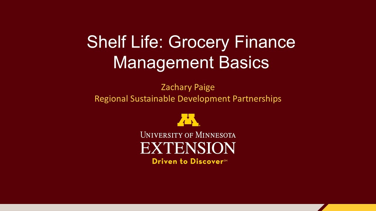 Shelf Life  Grocery Finance Management Basics (captions autogenerated)