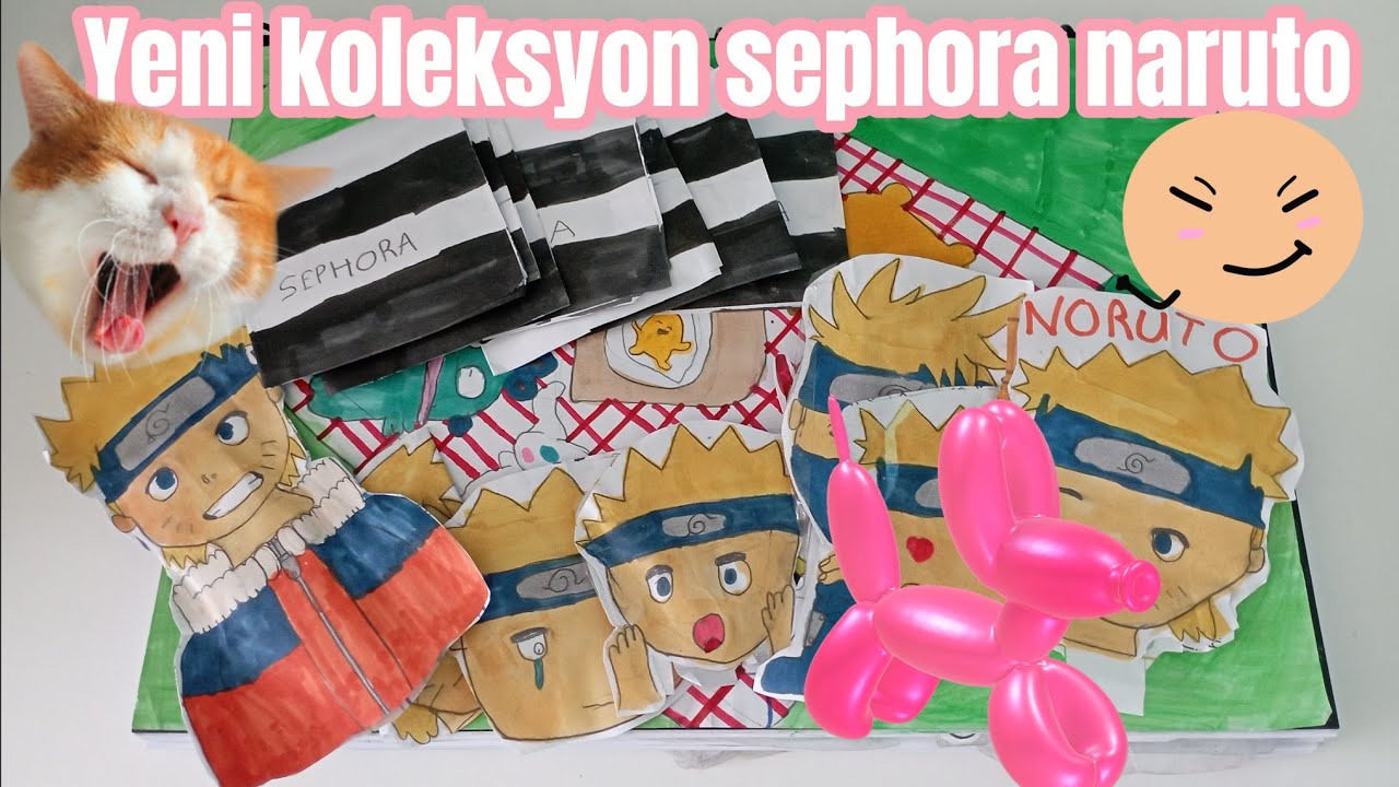 Kağıt sürprizleri açılımı 2 yeni koleksiyon sephora ve Naruto 😝😝😍🌸🌸🌸🌸