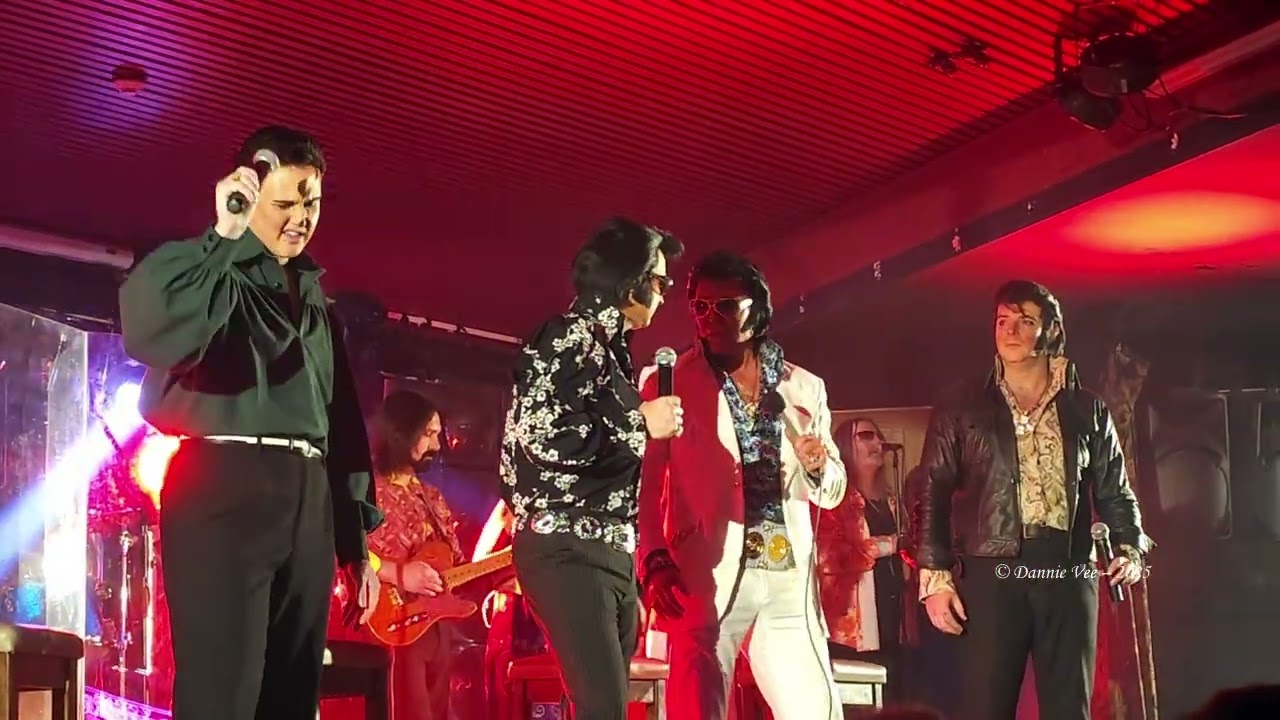 Geelong Elvis Festival 2025, Jay, Jack, Charlie & Gordon performing ~  Burning Love #elvispresley